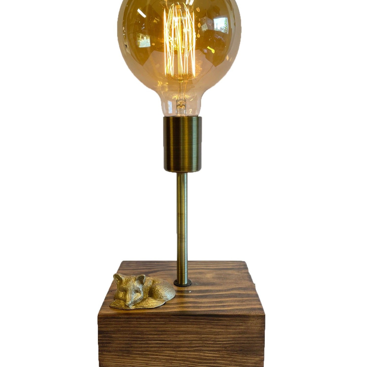 Mr Fox // Tall Brass Lamp – Luke Hobbs Design