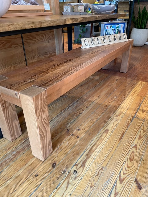 Reclaimed Palisade Bench