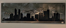 Load image into Gallery viewer, Denver Skyline Wall Art, Steel &amp; Reclaimed Wood
