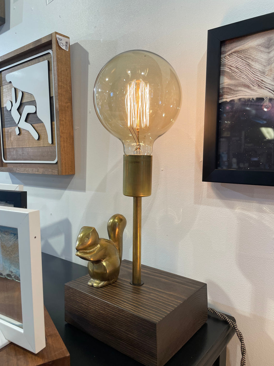 Squirrel Touch Lamp, Tall
