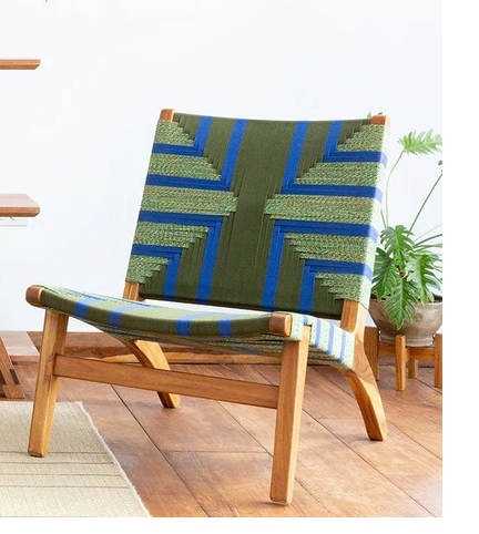Lounge Chair, Emerald Coast Pattern