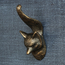 Load image into Gallery viewer, Fox Wall Hook- Cast Iron
