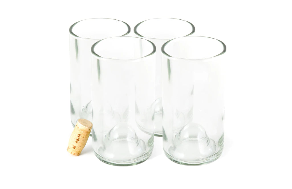 Repurposed Wine Punt Glassware- Clear